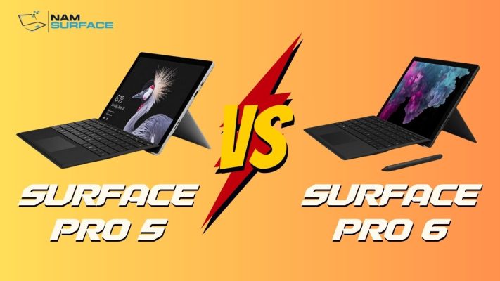 So sánh Surface Pro 5 và 6